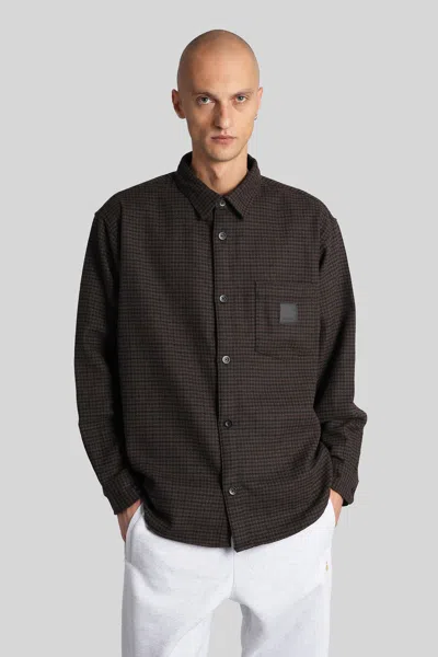Carhartt Ls Lowis Shirt Shirt In Brown Polyester