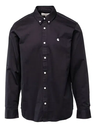 Carhartt L/s Madison Embroidered Shirt In Blue