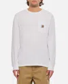 Carhartt Work In Progress Nelson Logo Patch Sweatshirt In White