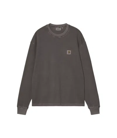 Carhartt L/s Vista Waffle T-shirt In Gray