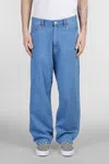 Carhartt Lucas Jeans In Cyan Denim In Blue