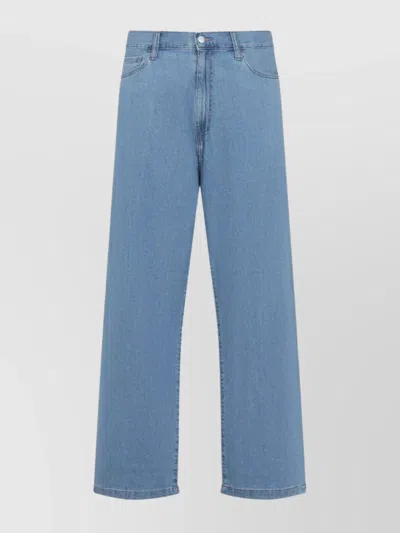 CARHARTT LUCAS STRAIGHT LEG JEANS WITH BACK POCKETS