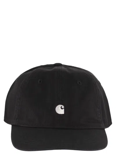 Carhartt Madison - Cap With Visor And Logo In Black
