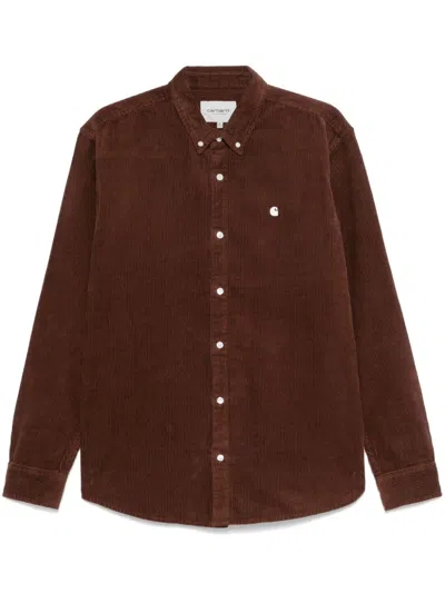 Carhartt Madison Cord Shirt In Brown