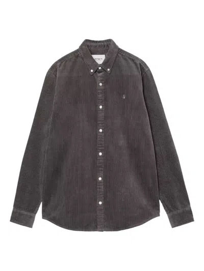 Carhartt Madison Corduroy Button-front Shirt In Gray