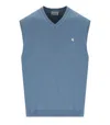 Carhartt Madison Icy Water Knitted Vest In Blue
