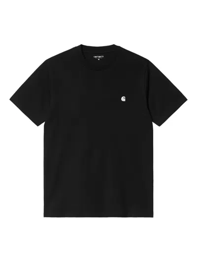 Carhartt Madison Logo-embroidered T-shirt In Black