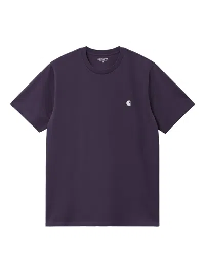 Carhartt Madison Logo-embroidered T-shirt In Blue