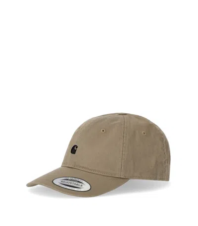 Carhartt Madison Logo Leather Cap In Black