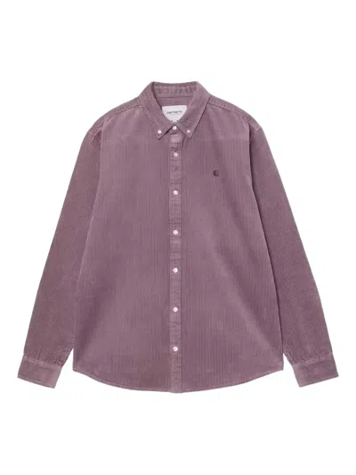 Carhartt Madison Long-sleeve Shirt In Purple