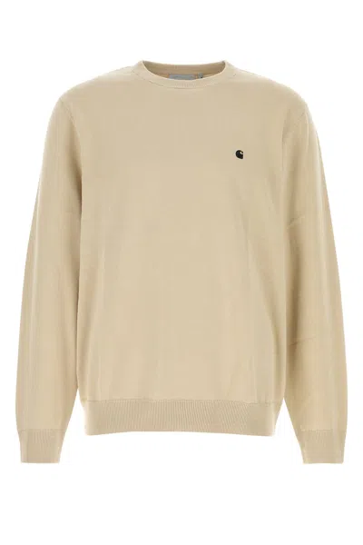 CARHARTT BEIGE COTTON MADISON SWEATER