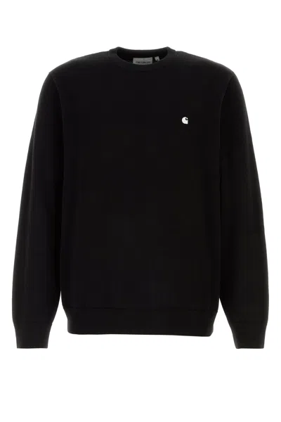 CARHARTT BLACK COTTON MADISON SWEATER