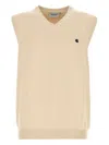 Carhartt Sand Cotton Madison Vest Sweater In Nude