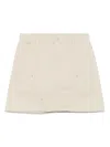 Carhartt Beige Maeve Double Mini Skirt In Neutrals