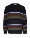 Carhartt Mens Sundling Palisander Merton Striped Knitted Jumper In Multi