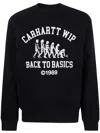Carhartt Main Basics Printed Sweatshirt In Black