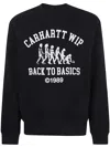 Carhartt Main Basics Crewneck Sweatshirt In Xx Black White
