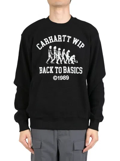 Carhartt Main Basics Crewneck Sweatshirt In Black