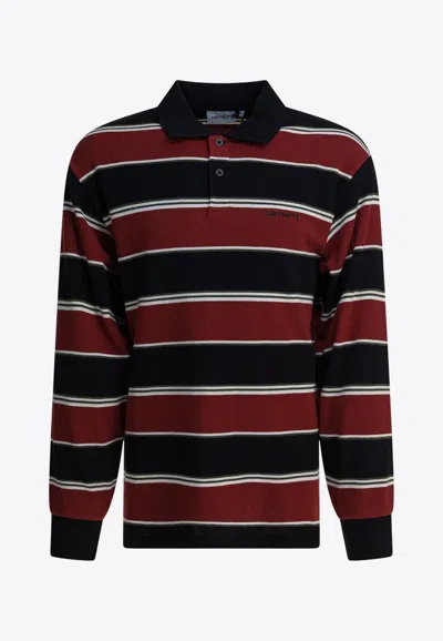 Carhartt Malone Long-sleeved Rugby Polo T-shirt In Multi