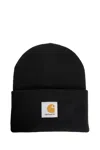 Carhartt Hat Logo Hats In Black Acrylic In Black