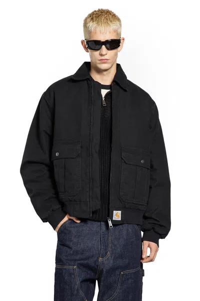 Carhartt Man Black Jackets In Multi