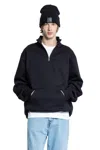 Carhartt Work In Progress Chase Quarter Zip Pullover In Black