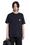 Carhartt Navy Pocket T-shirt In 1cxx Dark Navy