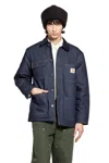 Carhartt Casual Jacket With Long Sleeves And Pockets In Blue