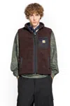 Carhartt Man Brown Vests In Brown