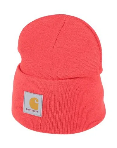 Carhartt Man Hat Tomato Red Size Onesize Acetate