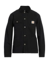 Carhartt Work In Progress Flint Corduroy Button-up Shirt In Black