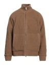 Carhartt Man Jacket Camel Size Xl Polyester, Wool