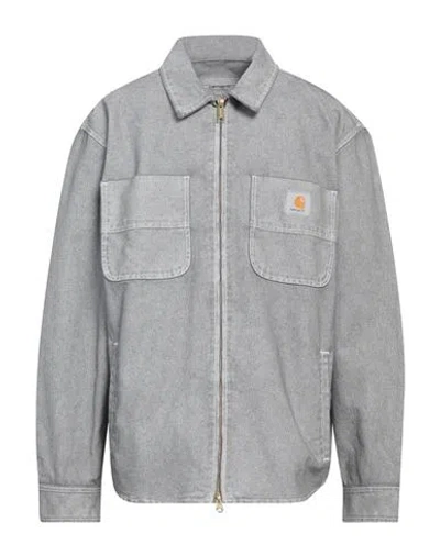 Carhartt Man Jacket Grey Size Xxl Cotton In Gray