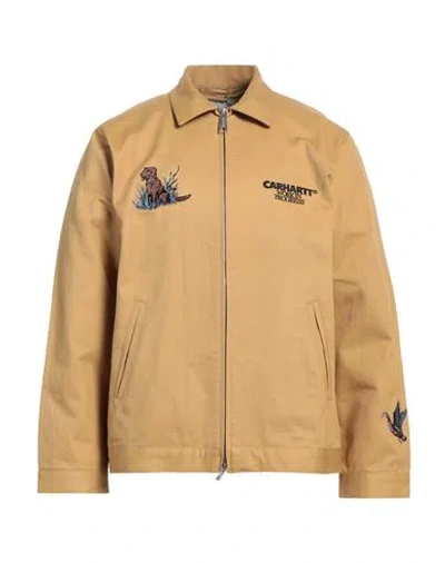 Carhartt Man Jacket Marigold Size L Cotton In Yellow