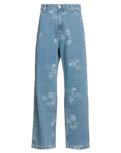 Carhartt Man Jeans Blue Size 34 Organic Cotton