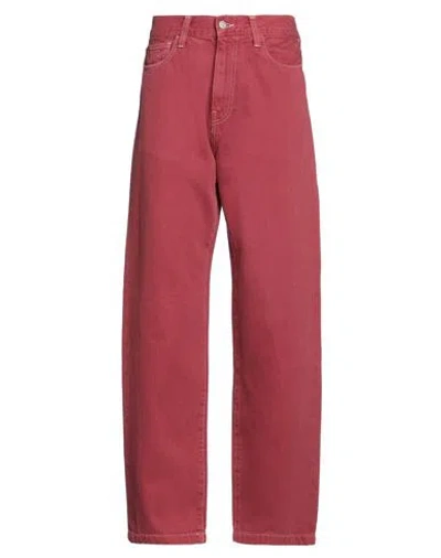 Carhartt Man Jeans Brick Size 28 Cotton In Red