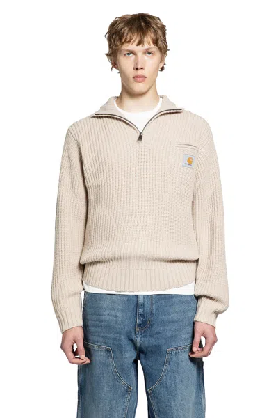 Carhartt Man Multicolor Sweatshirts In Green