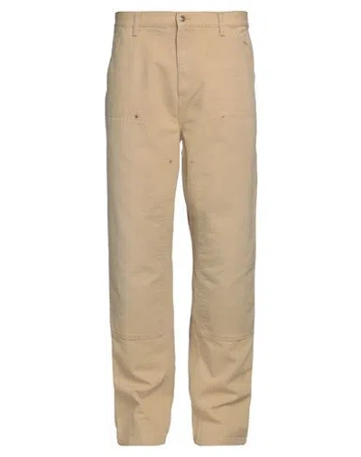 Carhartt Man Pants Beige Size 33w-34l Organic Cotton In Beige