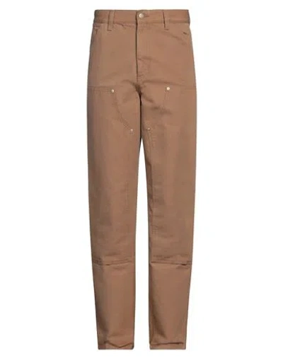 Carhartt L32 Double Knee Organic Cotton Jeans In Hamilton Brown