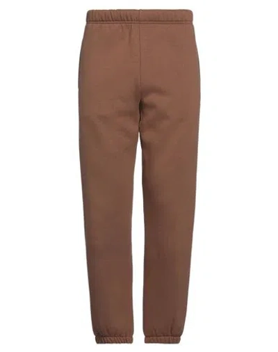 Carhartt Man Pants Brown Size S Cotton, Polyester In Brown