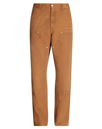 Carhartt Man Pants Camel Size 32w-32l Organic Cotton In Beige