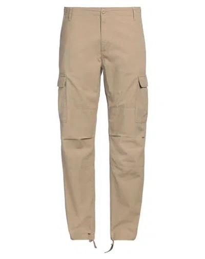 Carhartt Man Pants Camel Size 36w-32l Cotton In Beige