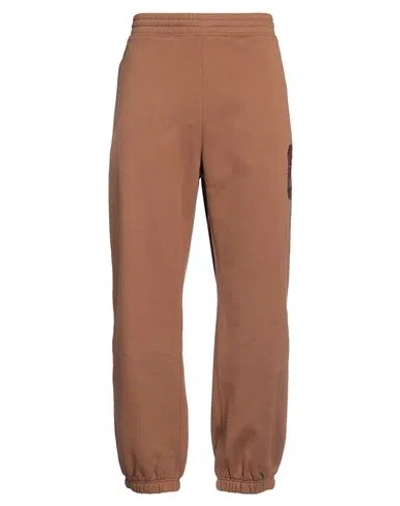 Carhartt Man Pants Camel Size L Cotton, Polyester In Burgundy