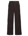 Carhartt Man Pants Chocolate Brown Size 32 Polyester, Cotton In Brown
