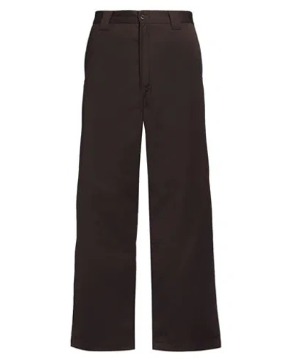 Carhartt Man Pants Chocolate Brown Size 32 Polyester, Cotton