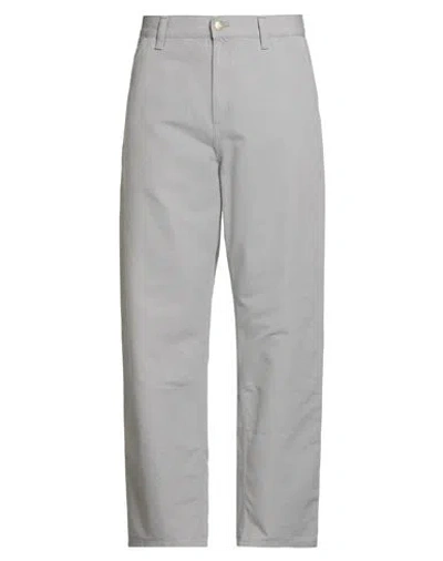Carhartt Man Pants Grey Size 33w-32l Organic Cotton In Gray