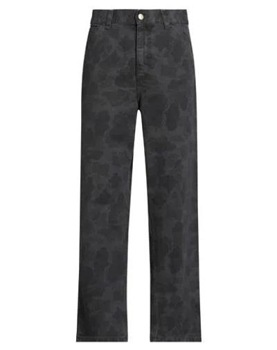 Carhartt Man Pants Grey Size S Organic Cotton In Gray