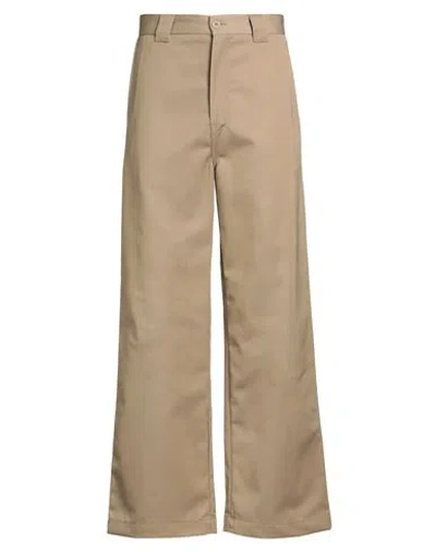 Carhartt Man Pants Khaki Size 27 Polyester, Cotton In Brown