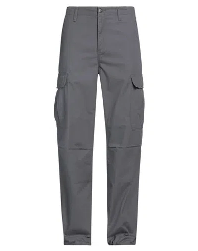 Carhartt Man Pants Lead Size 32w-32l Cotton In Grey