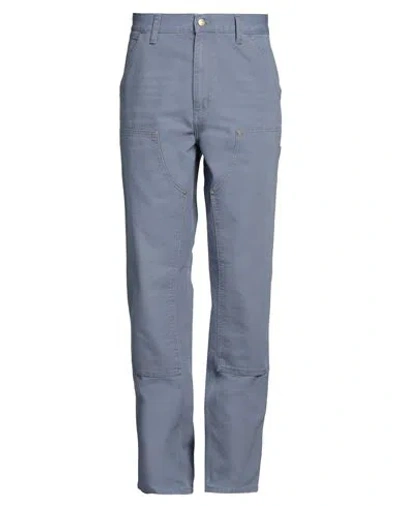Carhartt Man Pants Light Blue Size 30w-32l Organic Cotton